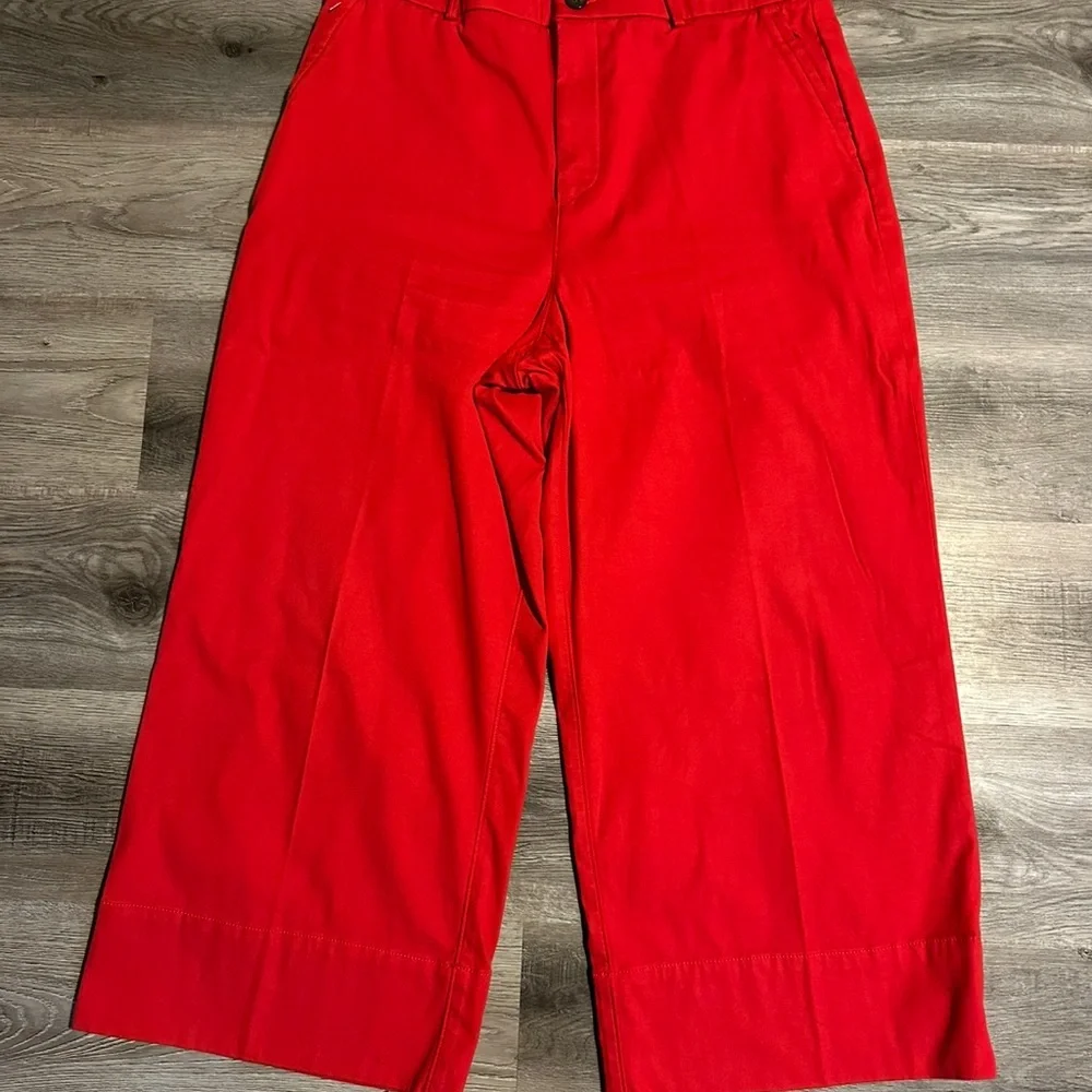 SPANX Red Ankle Cropped Pants - Picture 2 of 3